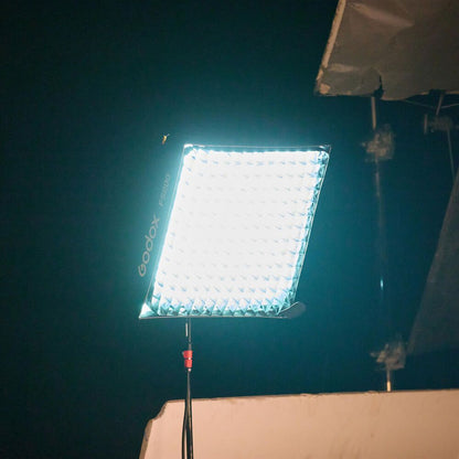 Godox KNOWLED RGB Flexible Video Light Mat with 1800-10000K CCT, 14 Lighting Effects, IP54 Rated, Optiol V-Mount Battery Power & Onboard, DMX/RDM, CRMX & App Controls for Live Streaming, Vlogging, Video Content Creation & Studio Lighting