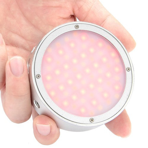 Godox R1 Round RGB Mini Creative Light LED Video Light Fill Light 2500K-8500K CRI 98 for Video Recording and Photo