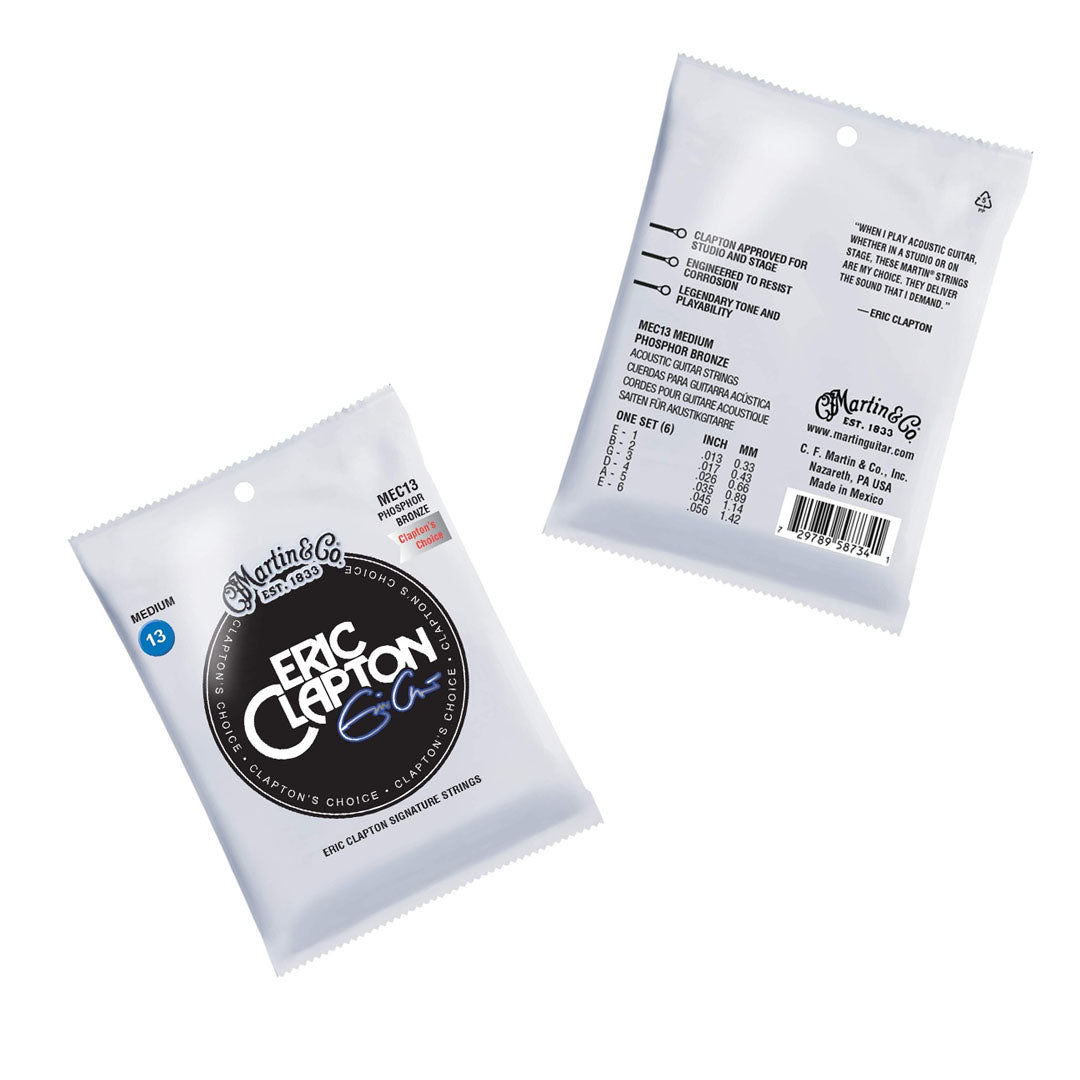 Martin & Co. Eric Clapton Signature 92/8 Phosphor Bronze Acoustic Guitar Strings Set (Medium Gauge) |MEC13