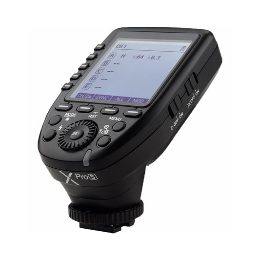 Godox XPRO-S XPROII-S XPROII-S+ TTL 2.4Ghz Wireless Flash Trigger Transmitter with Autoflash and Max 328ft Range, Sekonic L-858 & TCM Function, Mobile App Control and Multi ID Access Settings for DSLR and Mirrorless Camera | JG Superstore