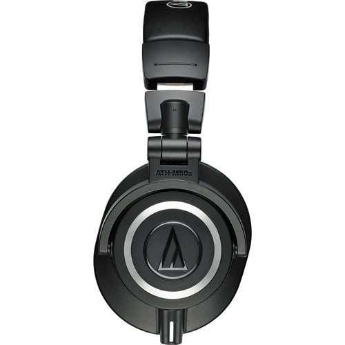 Audio Technica ATH-M50x Professional Studio Monitor Headphones with 45 mm Large-Aperture Drivers for Studio Tracking Mixing, DJ Monitoring and Personal Listening