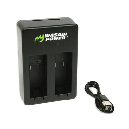 Wasabi Power 3.85V 1440mAh 2 Pack Battery and Dual USB Charger Kit replaces ACBAT-001 ACDBD-001 for GoPro MAX Action Camera | KIT-BB-MAX