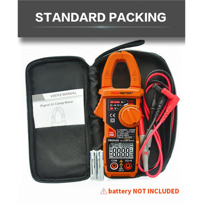 PeakMeter PM2018S Portable Smart AC Digital Clamp Meter Multimeter AC Current Voltage Resistance Continuity Tester