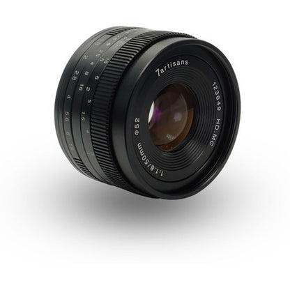 7Artisans 50mm F/1.8 APS-C Format Fujifilm X Mount Compact Portrait Prime Lens MF Manual Focus for Mirrorless Cameras