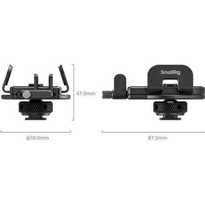 SmallRig Universal External SSD Holder with Cold Shoe & Cable Clamp, 40–60mm Mount Bracket for Samsung T5/T7, SanDisk, Crucial, WD Western Digital, 3-Way Installation for Camera Rigs iPhone MagSafe Attachment | 5196 | 5397