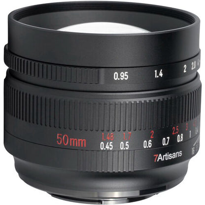 7Artisans 50mm F/0.95 APS-C Format Fujifilm X Mount Portrait Prime Lens MF Manual Focus for Mirrorless Cameras