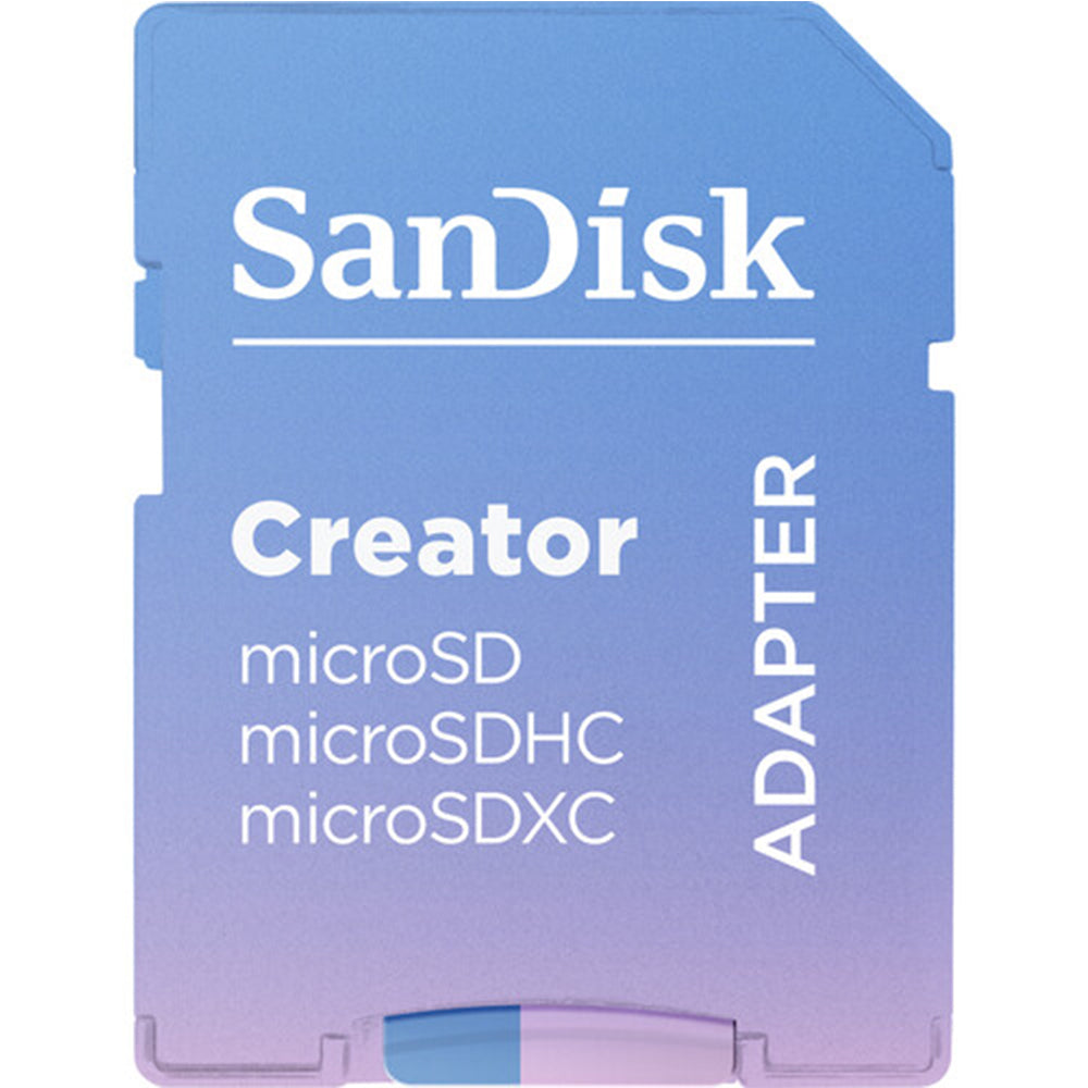 SanDisk 1TB 512GB 256GB 128GB Creator Series UHS-I SDXC V30 U3 A2 Micro SD Card Class 10 with 190MB/s Read / 130MB/s Write Speed, Record 5.3K 4K Full HD Video, RescuePRO Deluxe Support for Smartphones Action DSLR Mirrorless Cameras