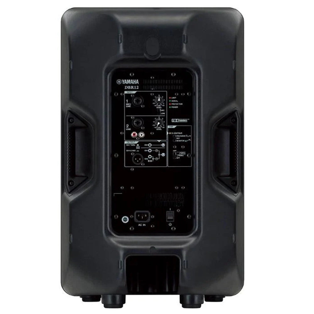 Yamaha DBR12 12" / DBR10 10" 2-Way 1000W / 700W Powered Speaker Active PA Loudspeaker with Bi-Amp, Class D Amplifier, Onboard 2 Channel Mixer, Bass-Reflex Enclosure and Rigging Points for Live Sound, DJ, Events, Studio, Karaoke