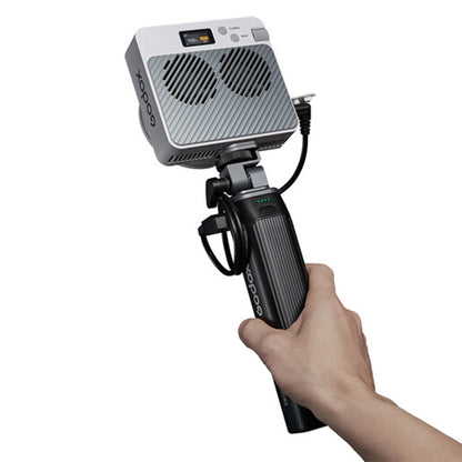 Godox BG02 Handheld Ergonomic Battery Grip 95Wh 6600mAh with D Tap & USB C Cable, 160 Degree Tilting Head, 1/4"-20 Threaded Screw and LED Indicators for Content Creators, Camera Flashes and Lights