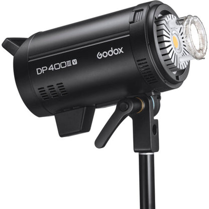 Godox DP400III-V DP400IIIV Professional 400W Studio Strobe Flash Light with 2.4GHz Wireless X System, 5800K CCT, LCD Screen Display, Control Port and Bowens Mount Compatible for Photography Lighting and Studio Equipment