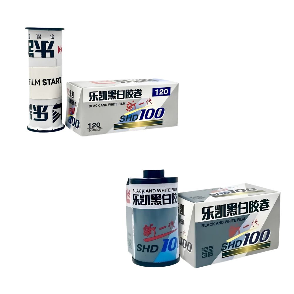 LuckyFilm SHD 100 120 / 135 35mm ISO 100 D-76 Black & White Film Roll 36 / 12 Exposures