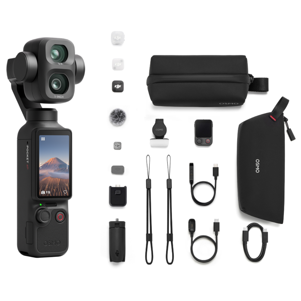 DJI Osmo Pocket 4P 4K Gimbal Camera 1” CMOS Rotating OLED Touchscreen Vlog Cam