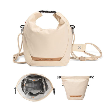 K&F Concept Urban Wander 11 5L Camera Shoulder Sling Bag + Detachable Camera Strap with Magnetic Closure, Water Resistant and Accessory Compartments