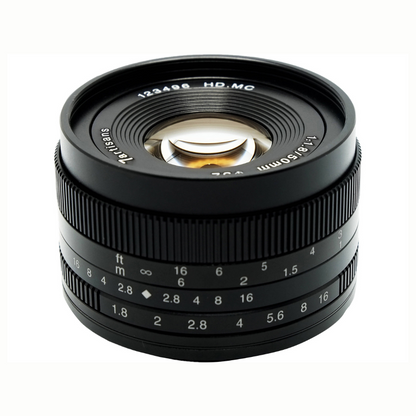 7Artisans 50mm F/1.8 APS-C Format Fujifilm X Mount Compact Portrait Prime Lens MF Manual Focus for Mirrorless Cameras