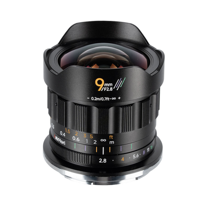 AstrHori 9mm F2.8 Ultra Wide-Angle APS-C Manual Focus Lens for E / X / M43 / RF / Z Mount