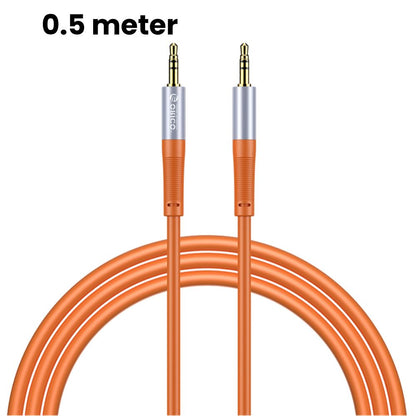 [CLEARANCE] ORICO Soft Silicone 3.5MM AXZ Series Audio Cable Male-to-Male with Gilded Connector and Tinned Copper for Smartphone Speakers and Other Audio Accessories - Blue