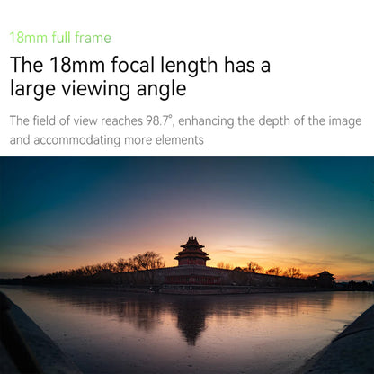 7Artisans 18mm F/5.6 Full Frame Format Panasonic L Mount Wide Angle Prime Pancake UFO Slim Lens MF Manual Focus for Mirrorless Cameras
