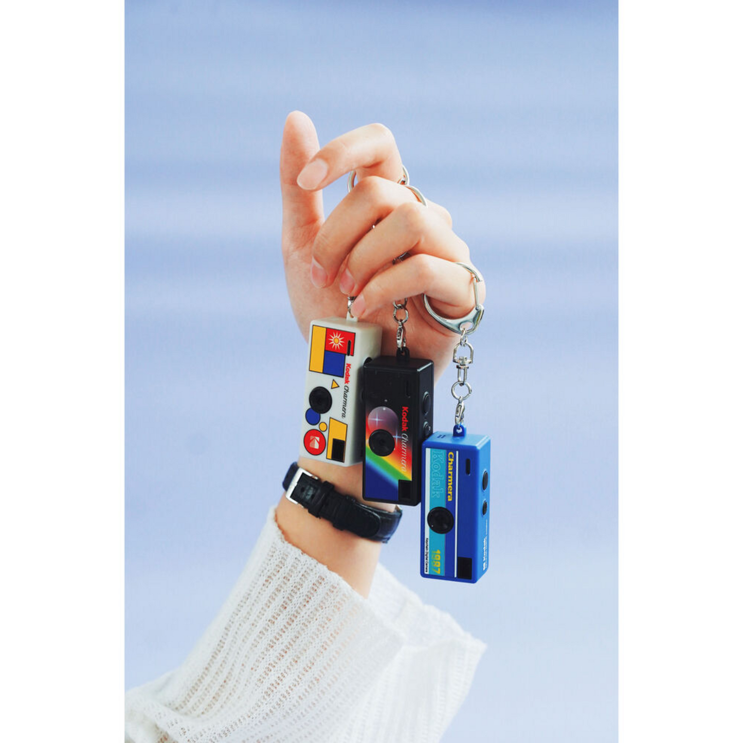 Kodak Charmera Keychain Vintage Style Digital Camera Blind Box – Retro Charm Mini Collectible 1080p Video 30fps, Built-in Flash, Creative Filters & Frames, USB-C Rechargeable, Compact & Portable Design for Photography