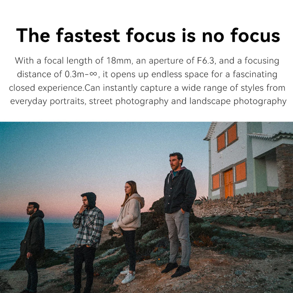 7Artisans 18mm F/6.3 Mark II APS-C Format Sony E Mount Wide Angle Prime Pancake UFO Slim Lens MF Manual Focus for Mirrorless Cameras