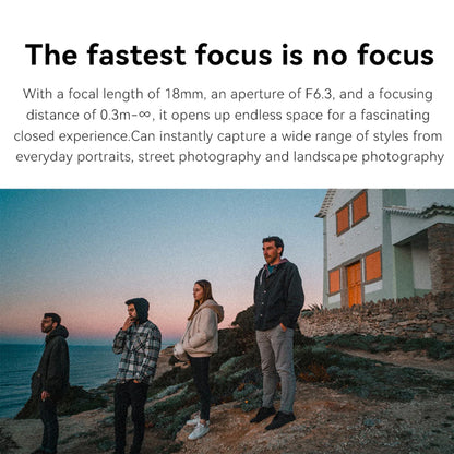 7Artisans 18mm F/6.3 Mark II APS-C Format Sony E Mount Wide Angle Prime Pancake UFO Slim Lens MF Manual Focus for Mirrorless Cameras