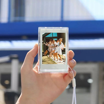 [CLEARANCE] Pikxi Ice Cream Cute Transparent Photo Mini Storage Box with 10 Sheets Capacity for Fujifilm Instax Mini Film