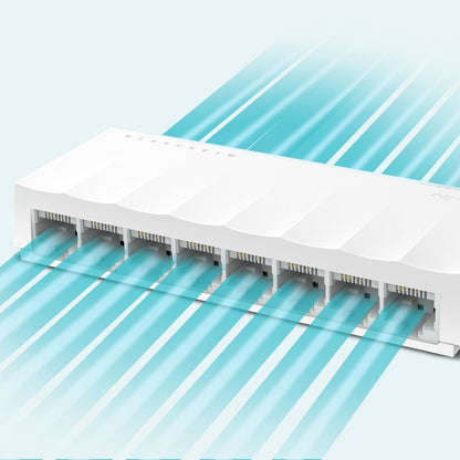 TP-Link LS1008 8-Port 10/100Mbps Desktop Switch Fanless Fast Ethernet RJ45 Network Switch Hub (Plug & Play) with Auto-Negotiation and Auto-MDI/MDIX Support TP LINK TPLINK