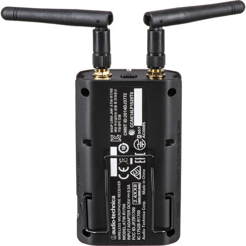[CLEARANCE] Audio Technica ATW-1701 System 10 Digital Camera-Mount Wireless Lavalier Microphone System with No Mic (2.4 GHz)