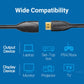 Vention HDMI 2.0 Extension Cable PVC (Male to Female) 4KHD 60Hz Video Cable with Aluminum Alloy Shell, Audio and Video Sync (Different Lengths Available) (VAA-B06)