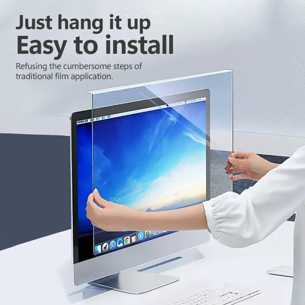 ArgoX Hanging Anti-Blue Light Acrylic Computer Screen Protector for Monitor 23.6″, 24″ & 27″ (16:9 / 16:10)