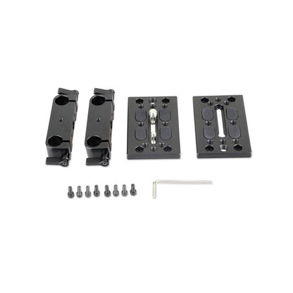 [CLEARANCE] SmallRig Tripod Mounting Kit Set with Dual 15mm Rod Clamp and Tripod Mounting Baseplates with 1/4"-20 and 3/8"-16 Mounting Threads and Non-Slip Top Surface 1798