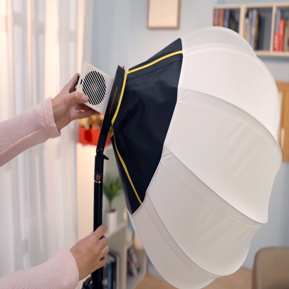 Zhiyun Molus G60 60W Portable Bi-Color LED Monolight Studio Light Kit with Reflector, 2700-6500K Adjustable Color Temperature, Bluetooth Mobile Phone App & On-board Control for Camera Photography & Videography