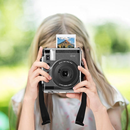 Pikxi Protective Clear Case for FUJIFILM Instax Mini 99 Instant Film Camera with Body Strap