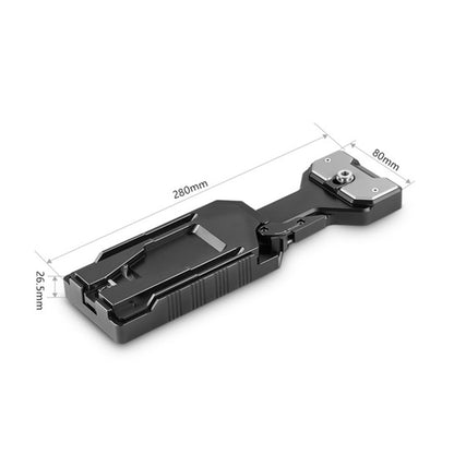 SmallRig VCT-14 QR Quick Release Tripod Adapter Shoulder Plate with Lever Release, Multiple 1/4"-20 & 3/8"-16 Threads and All-Metal Construction for Camcorder Support System 2169