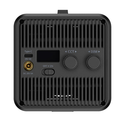 Ulanzi ML100RGB 100W Full-Color RGB COB Video Light 2700-6500K CCT with 20 Lighting Effects, Mini Bowens Mount, LCD Display, Adjustment Knob, 4000mAh Built-in Battery, DC and USB C Charging Ports for Photography, Studio Lighting and Equipment