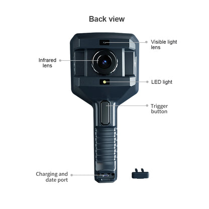 [CLEARANCE] Noyafa Digital Handheld Industrial Thermal Imager with 3.5" 750p LCD Screen Display, 2600mAh Built-In Battery, 8GB Storage Memory, USB-C Charging & Data Cable, Multi-Image Modes for Device, Electrical, Pipeline, Building Inspection, etc.