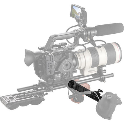 SmallRig Adjustable Extension Arm Dogbone with Dual ARRI-Standard Rosettes with Max 10.2" Length, Aluminum Separate Handgrip with Dual Male M6 Thumbscrews for Camera Baseplate 1870
