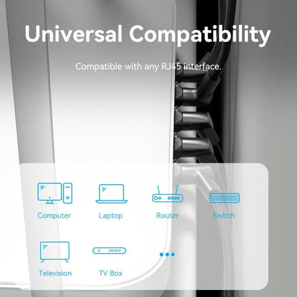 [CLEARANCE] Vention Cat6A UTP 10Gbps High-Speed Ethernet Patch Cable with 500MHz Bandwidth and Right Angle Rotating RJ45 Connectors for Computers and Network Devices PC Laptop Wi-Fi Access Point Router and more