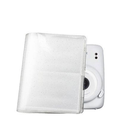 Pikxi Clear Transparent Glitter Photo Album 3 inch 64 Pockets Photos for Fujifilm Instax Mini Instant Camera |  JG Superstore