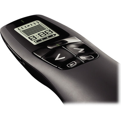 Logitech R800 Professional Presenter Wireless Presentation Clicker Remote with Green Laser Pointer and LCD Display