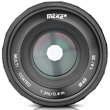 Meike 35mm f/1.4 Large Aperture Manual APS-C Focus Lens (E-Mount) for Sony Mirrorless Camera