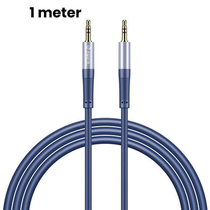 [CLEARANCE] ORICO Soft Silicone 3.5MM AXZ Series Audio Cable Male-to-Male with Gilded Connector and Tinned Copper for Smartphone Speakers and Other Audio Accessories - Blue