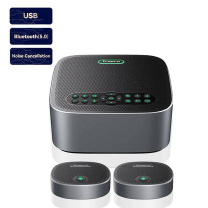Tenveo VA612 GROUP Video Conferencing System Set with 4K UHD 12X Optical Zoom PTZ Camera, Power Hub, Bluetooth Speakerphone with Built-in Omnidirectional Microphone for Live Streaming, Broadcast, Gaming & Meeting