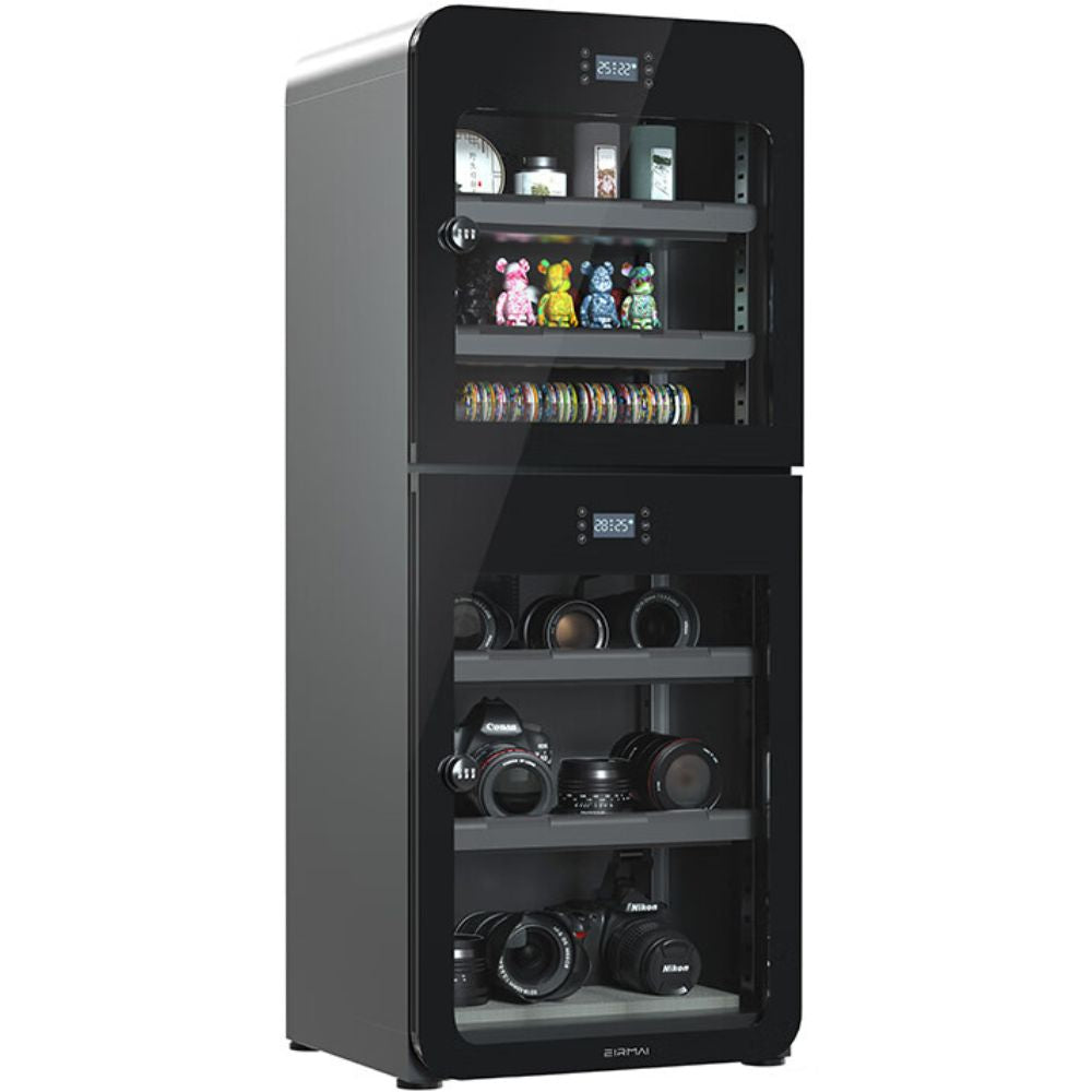 EIRMAI Electric Automatic Digital Control Dry Cabinet with Touch Panel & Combination Lock for Photography Gears & Cameras