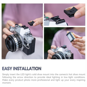 TTArtisan RGB / Bi-Color Mini LED Light Compact 135 Film Style with Magnetic Cold Shoe, USB Type-C, 300mAh Battery, 3m Lighting Distance for Photography Lighting