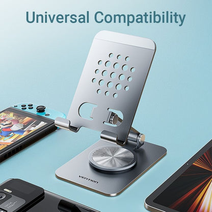 Vention Articulating Aluminum Alloy Tablet and Phone Holder Desk Stand with 360 Degree Rotatable for iPad, iPhone, Galaxy Tab, Android Smartphones etc. | KSDH0