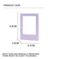 Pikxi Pastel Color Solo Instant Mini Film Photo Frame for FUJIFILM Instax mini Cameras with Magnetic Mounting - Available in Blossom Pink, Pastel Blue, Lilac Purple, Smokey White, and Ice Blue Color