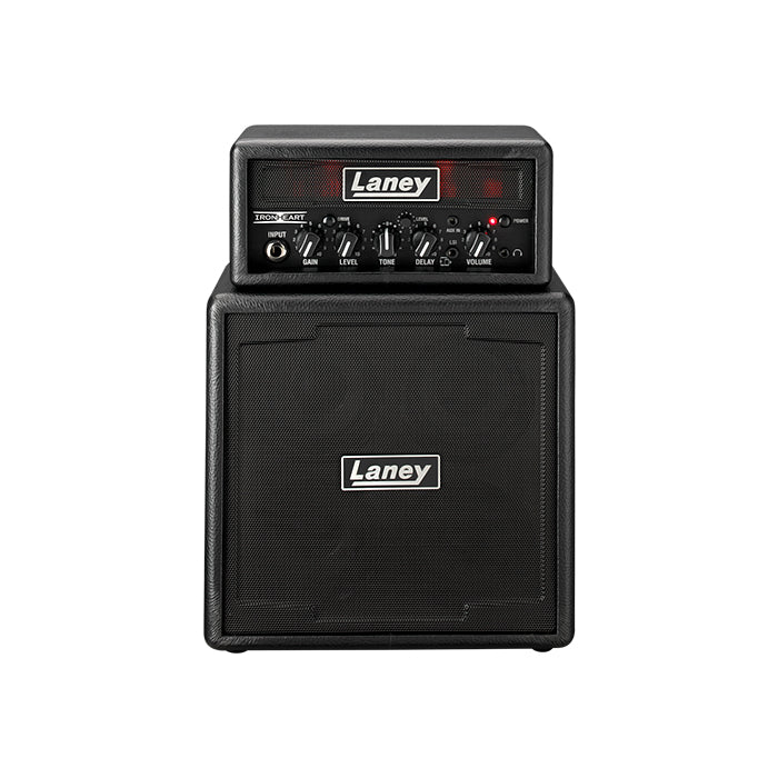 Laney MiniStack 6W Solid State Guitar Amplifier with Clean and Drive Channel and LSI Mini Stack Amp for Electric Guitars (Ironheart)