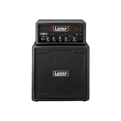 Laney MiniStack 6W Solid State Guitar Amplifier with Clean and Drive Channel and LSI Mini Stack Amp for Electric Guitars (Ironheart)
