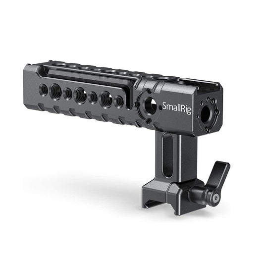 SmallRig NATO Top Handle with QR Quick Release Handgrip with Back and Forward Adjustment, Dual Anti-Twist ARRI Mounts, Dual Cold Shoe Adapters and 1/4"-20 & 3/8"-16 Thread Holes for Camera Rig 1955