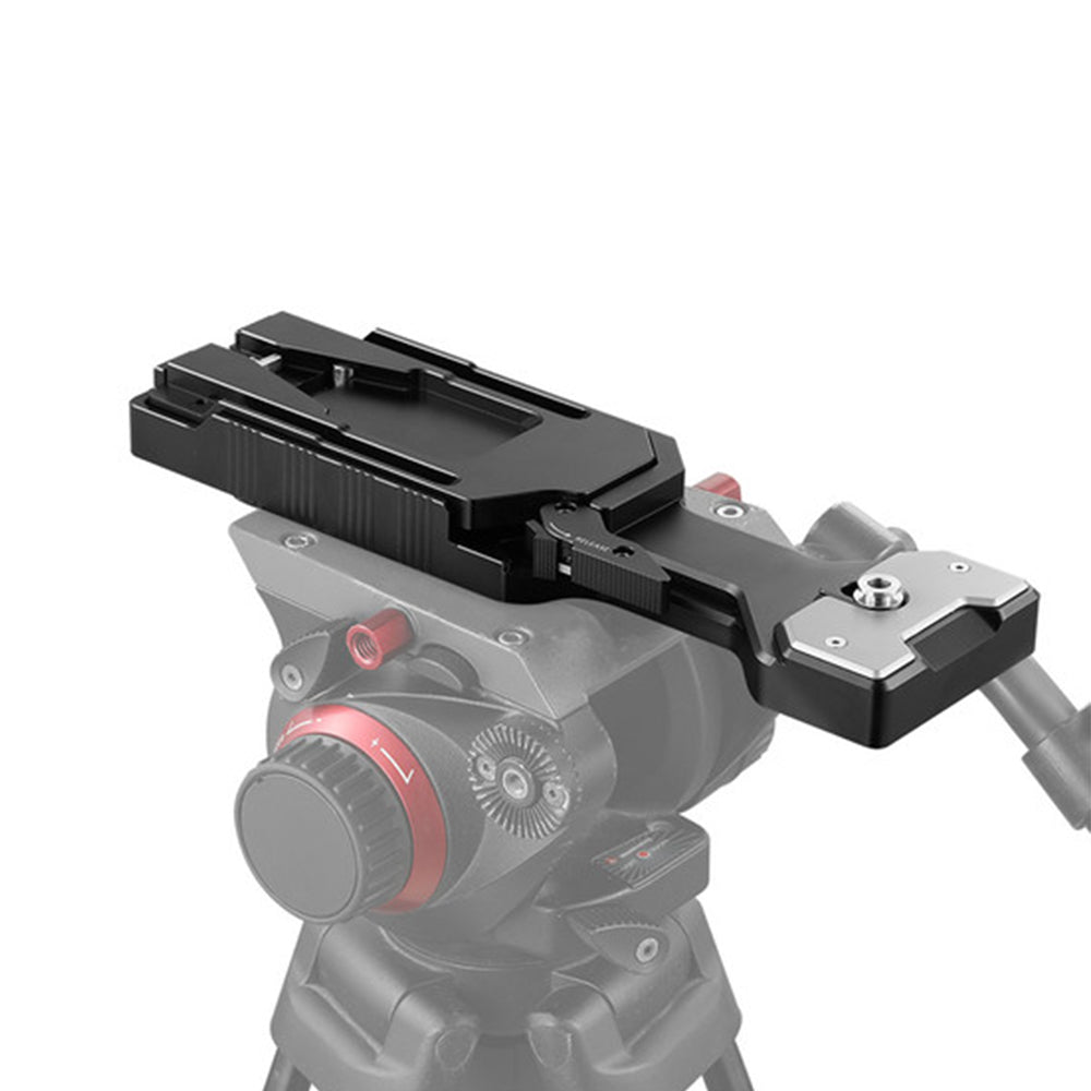 SmallRig VCT-14 Universal Quick Release Tripod Adapter Shoulder Plate with Lever Release,  Multiple 1/4"-20 & 3/8"-16 Threads, and All-metal Construction for Camcorder Support System 2169